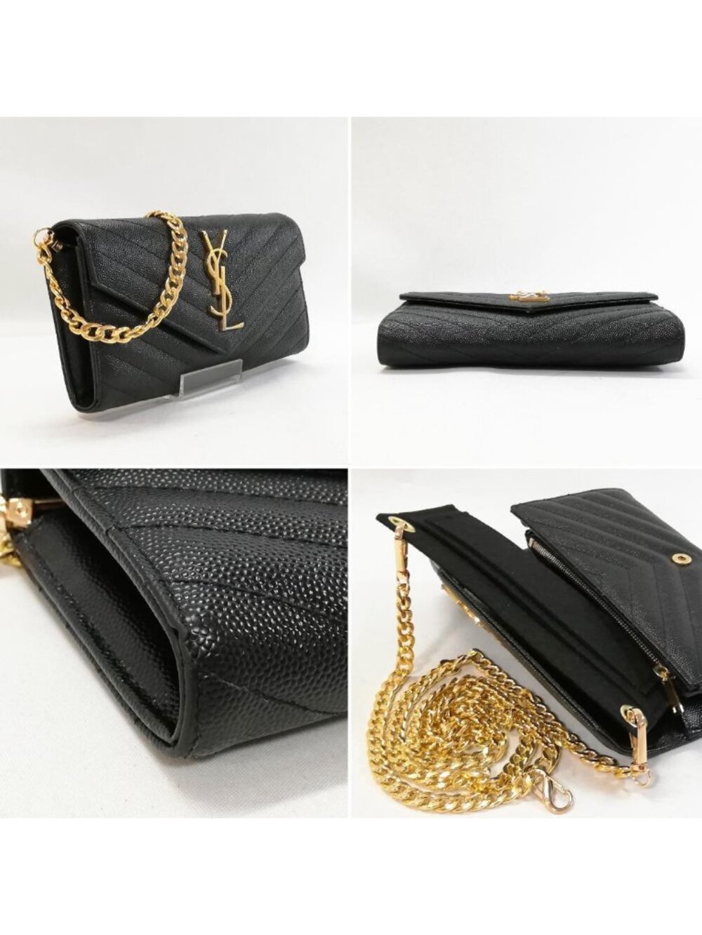 Saint Laurent Wallet Matelasse Stitch Flap - Picture 3 of 6